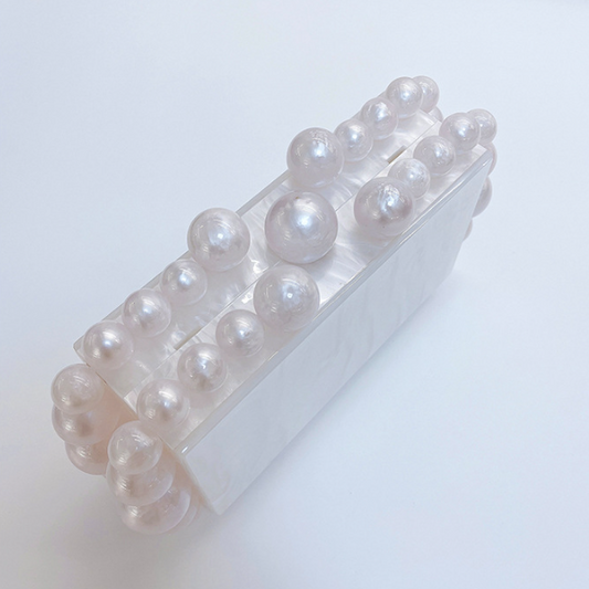 Acrylic Cloud Clutch Bag - Opulent Empire