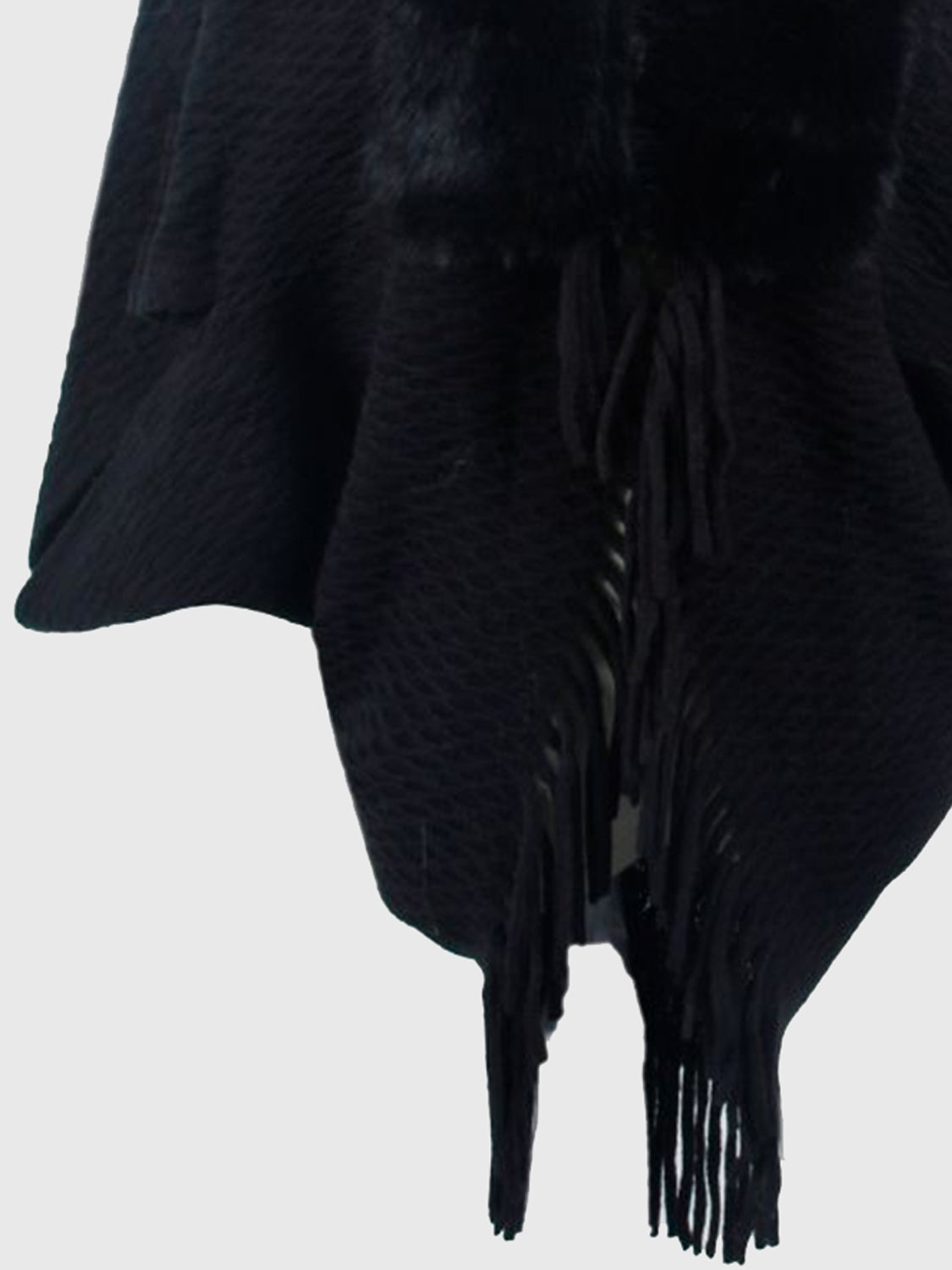 Zephyr Sorrento — Open Front Fringe Hem Poncho, alternate view 7