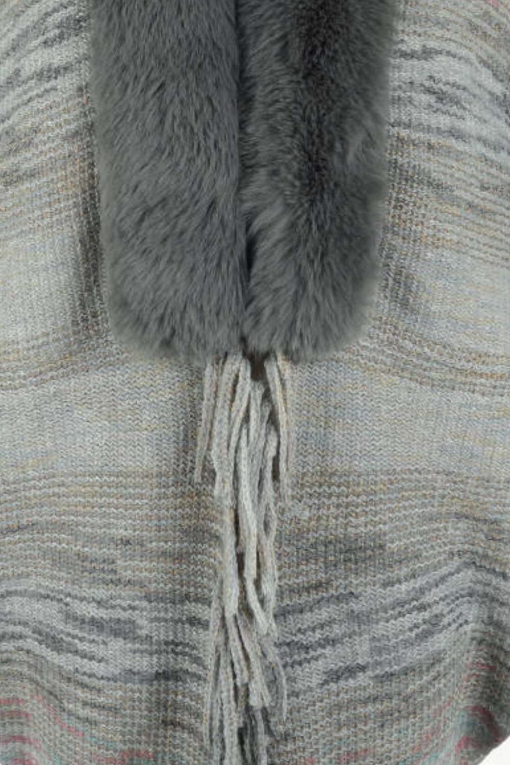 Arden Versailles — Open Front Fringe Hem Poncho, alternate view 17