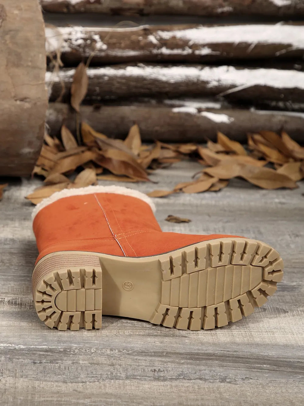 Finley Saint-Clair — Thermal Fuzzy Block Heel Boots, alternate view 6