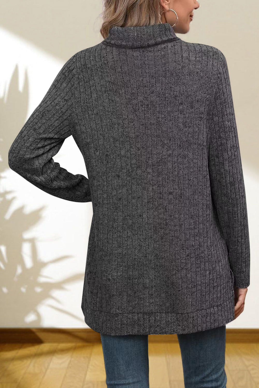 Ciel Rousseau — Turtleneck High Low Top, alternate view 24