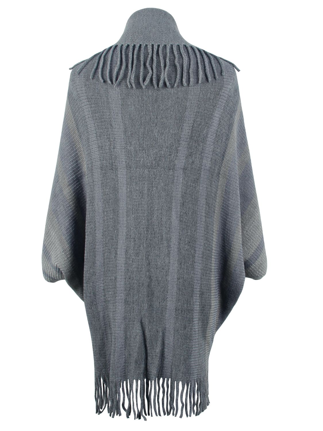 Vale Versailles — Fringe Detail Open Front Poncho, alternate view 8