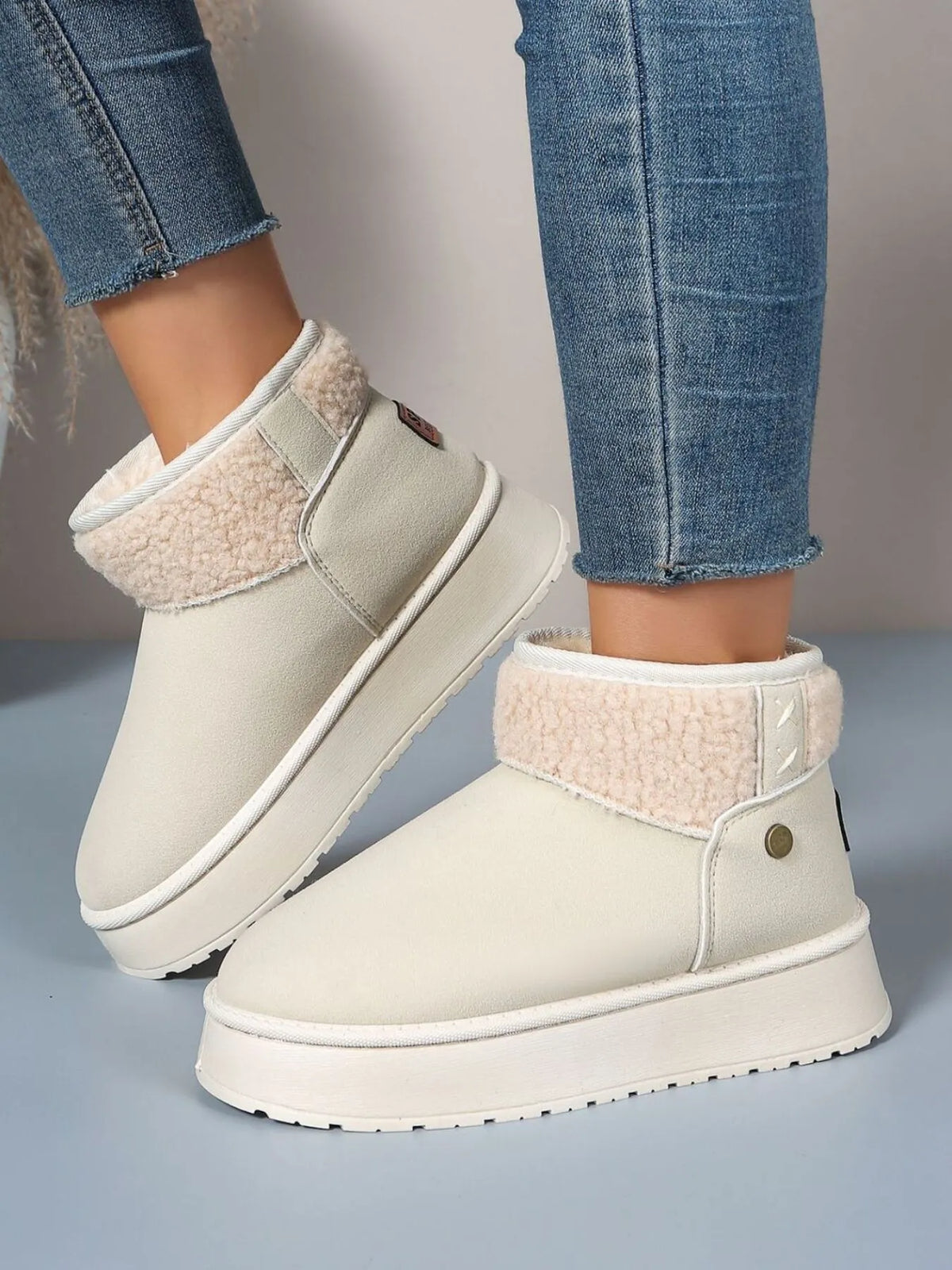 Zephyr Bellini — Platform Sherpa Lined Winter Boots Fashion Footwear