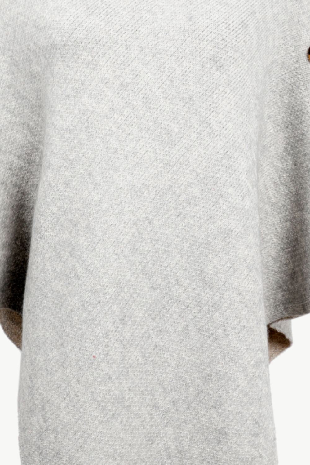 Onyx Versailles — Turtleneck Buttoned Poncho, alternate view 13
