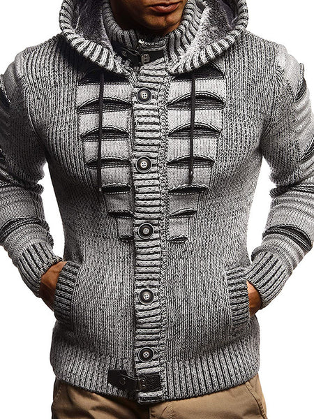 Ashton™ | Sweater - Men's Hooded Knitted Cardigan Jacket