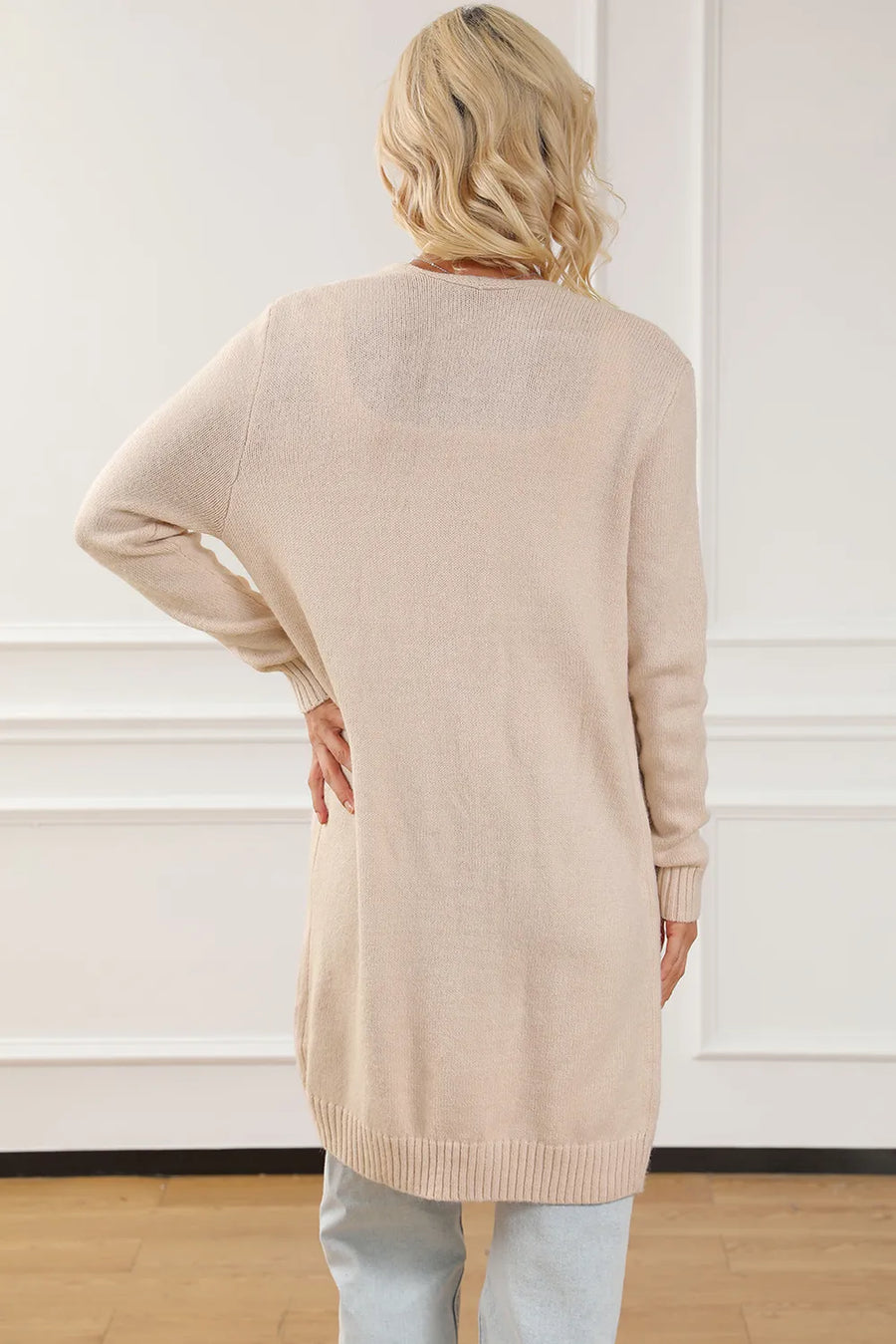 Nova Delacroix — Pocketed Long Sleeve Cardigan, alternate view 2
