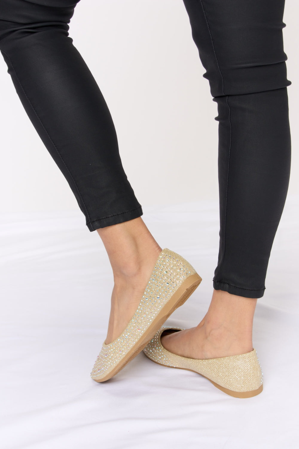 Darcy Laurent — Forever Link Rhinestone Point Toe Flat Slip-Ons, alternate view 7
