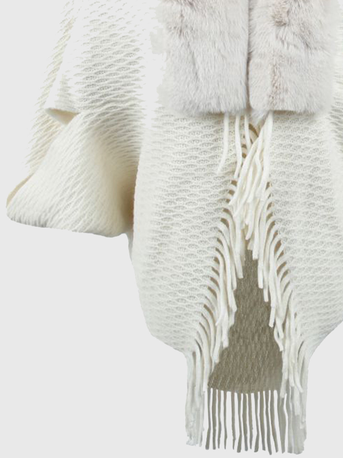 Zephyr Sorrento — Open Front Fringe Hem Poncho, alternate view 16