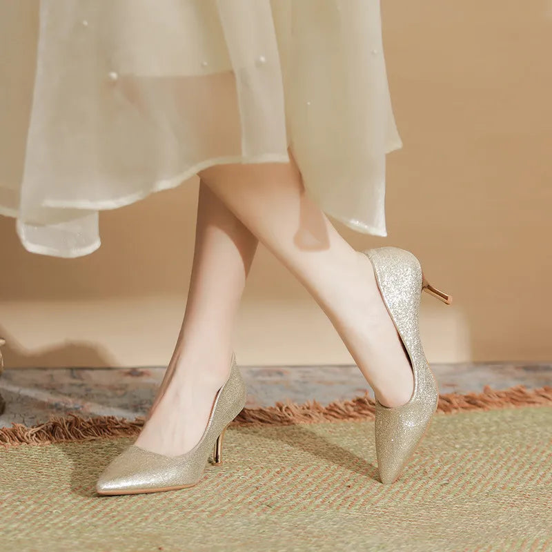Nova Sorrento — Point Toe Kitten Heels Pumps Fashion Footwear, alternate view 4