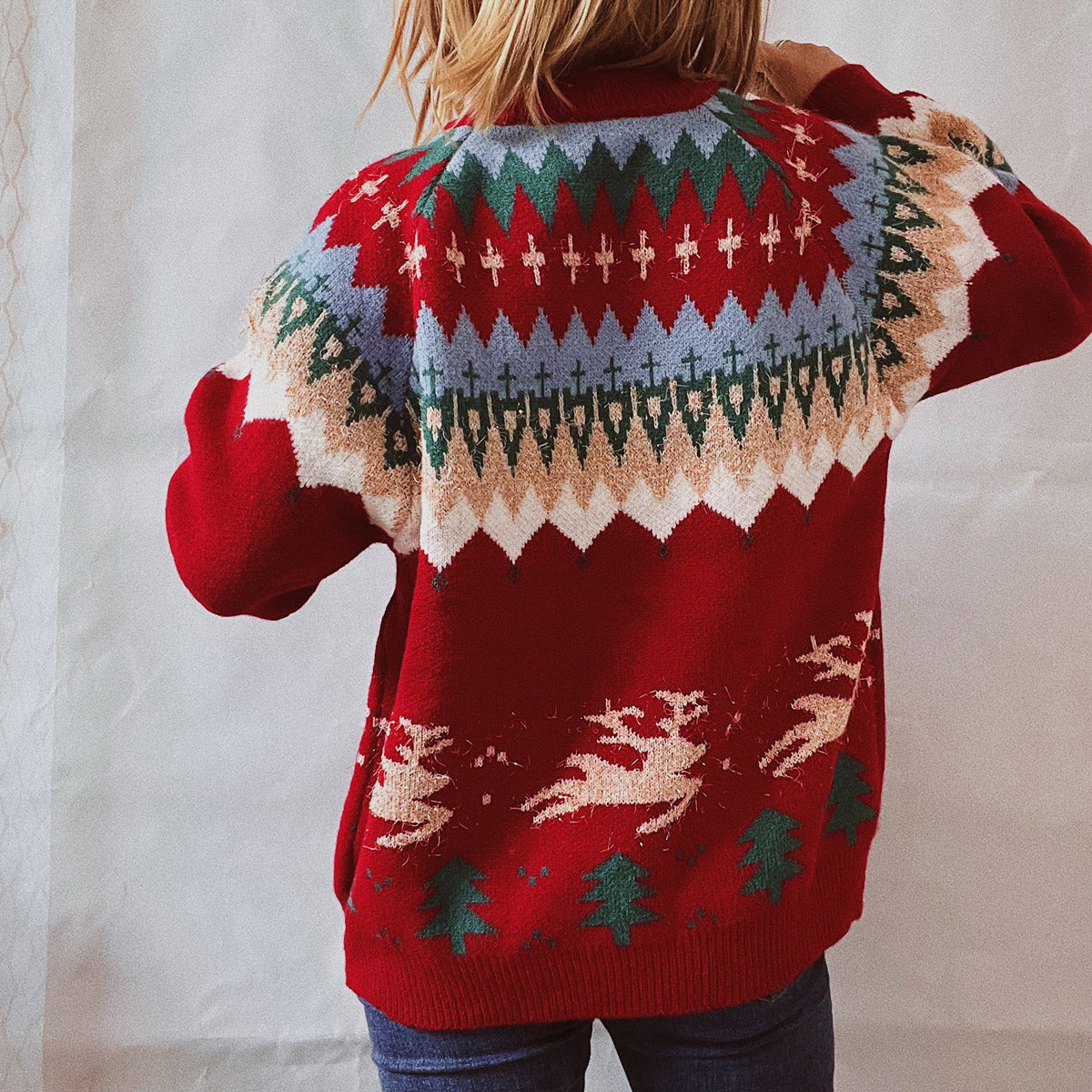 Rain Valmont — Christmas Element Long Sleeve Sweater, alternate view 9