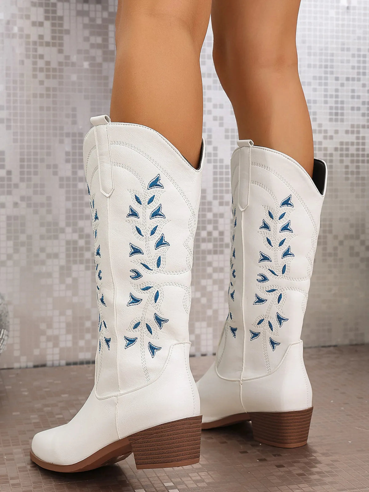 Finley Allegra — Point Toe Block Heels Boots Fashion Footwear, alternate view 6