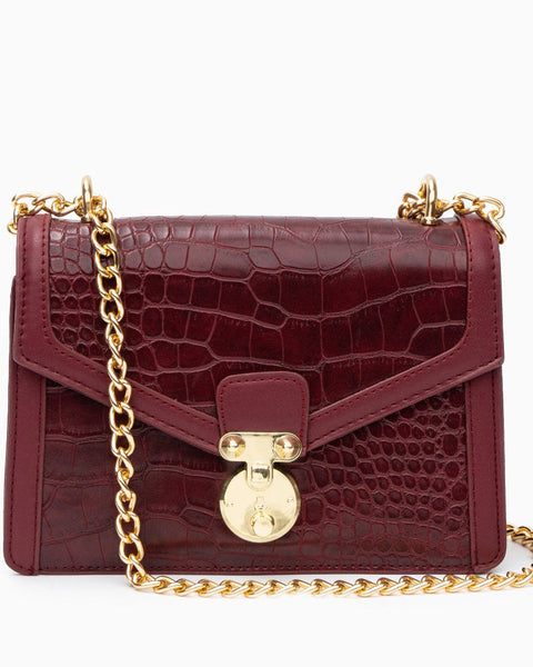 Emily Crocodile Crossbody Bag