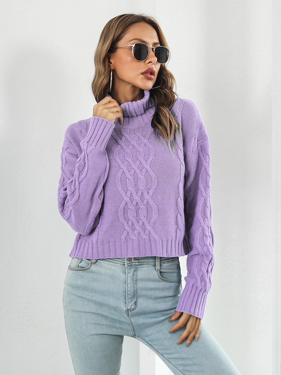 Vale Rivière — Turtleneck Dropped Shoulder Sweater, alternate view 8