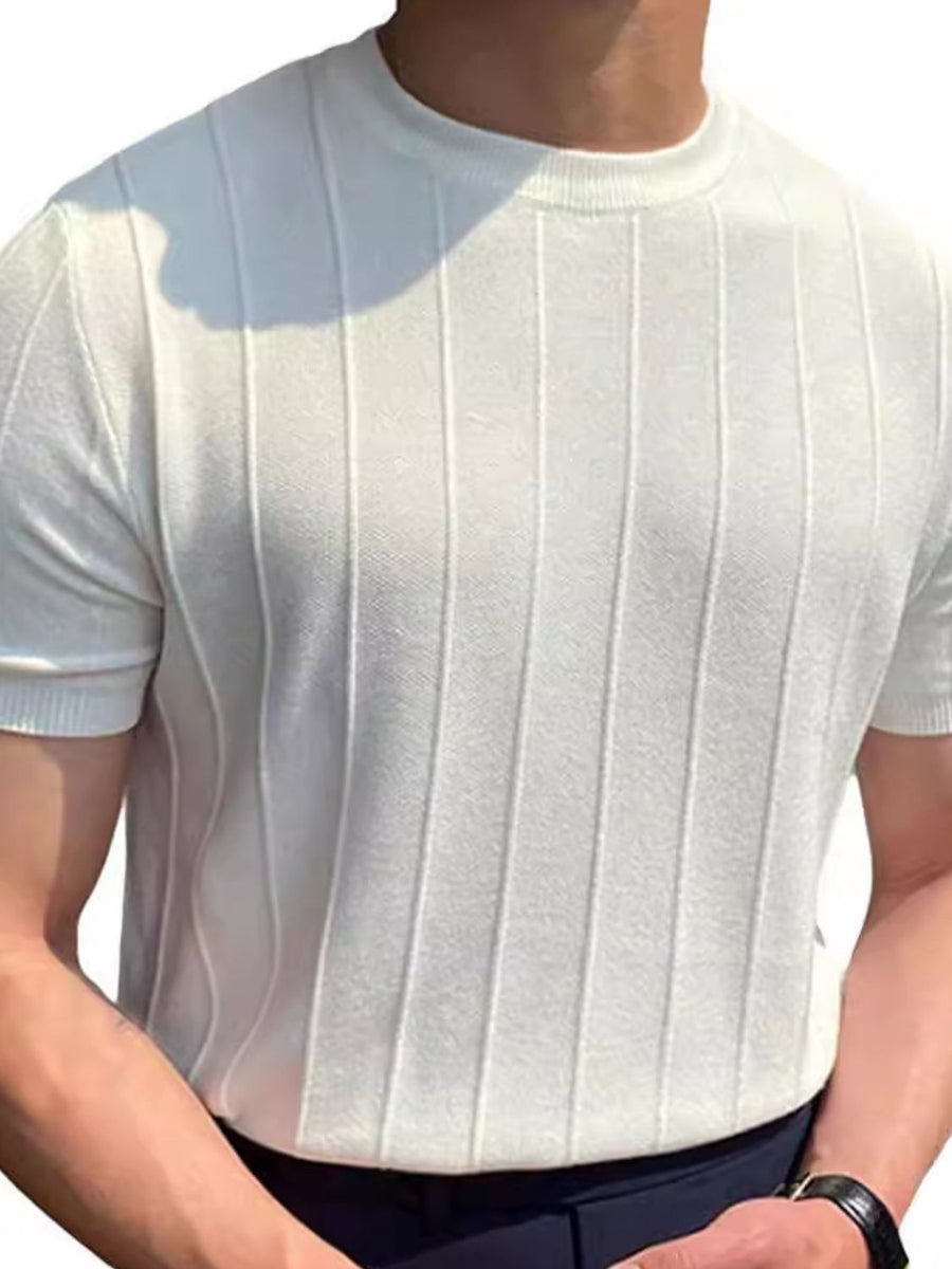 Benedict — Men's Full Size Round Neck Short Sleeve T-Shirt Plus Size, alternate view 2