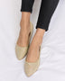 Forever Link Rhinestone Point Toe Flat Slip-Ons - Opulent Empire