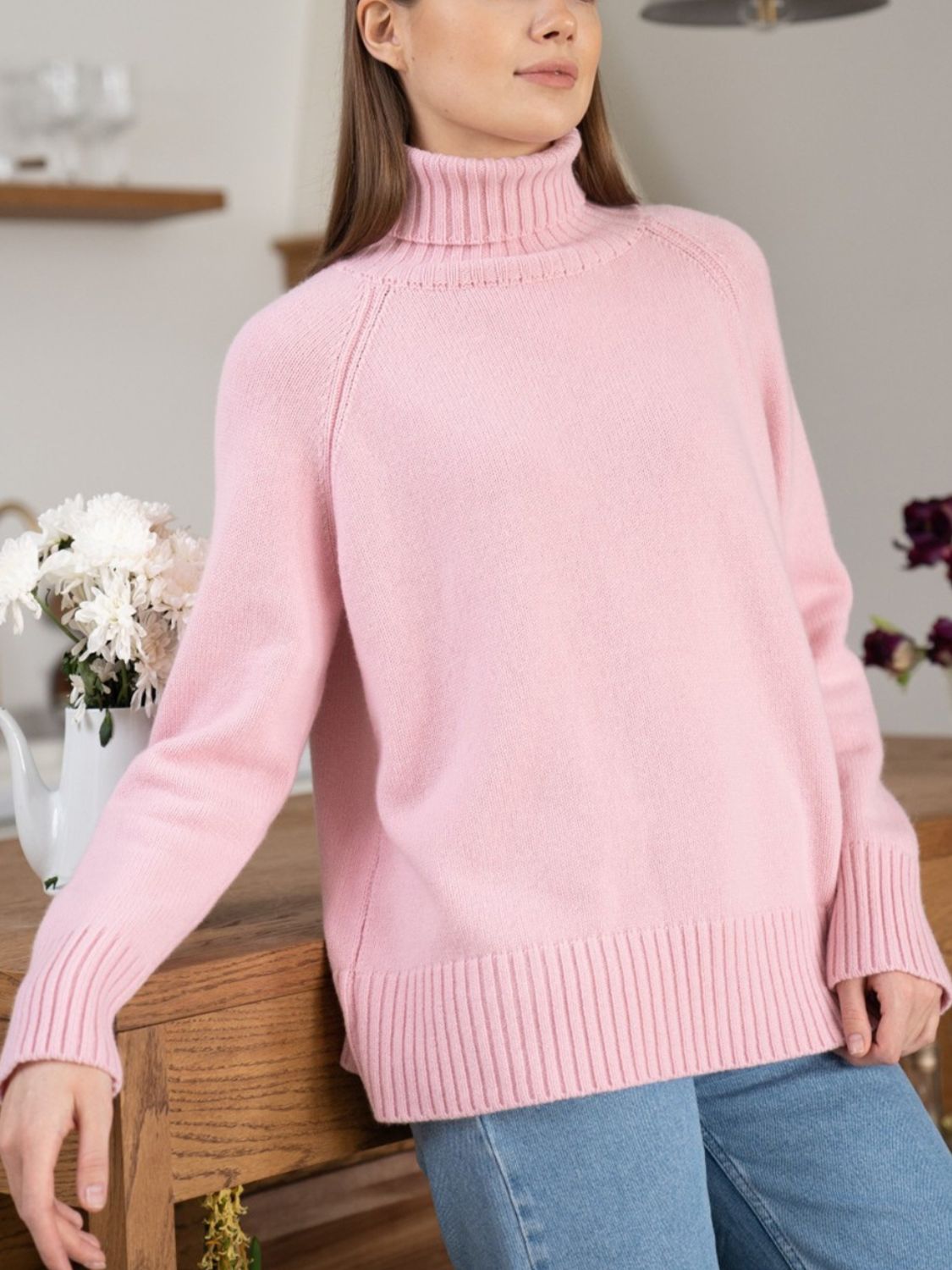 Indigo Moreau — Turtle Neck Raglan Sleeve Sweater, alternate view 3