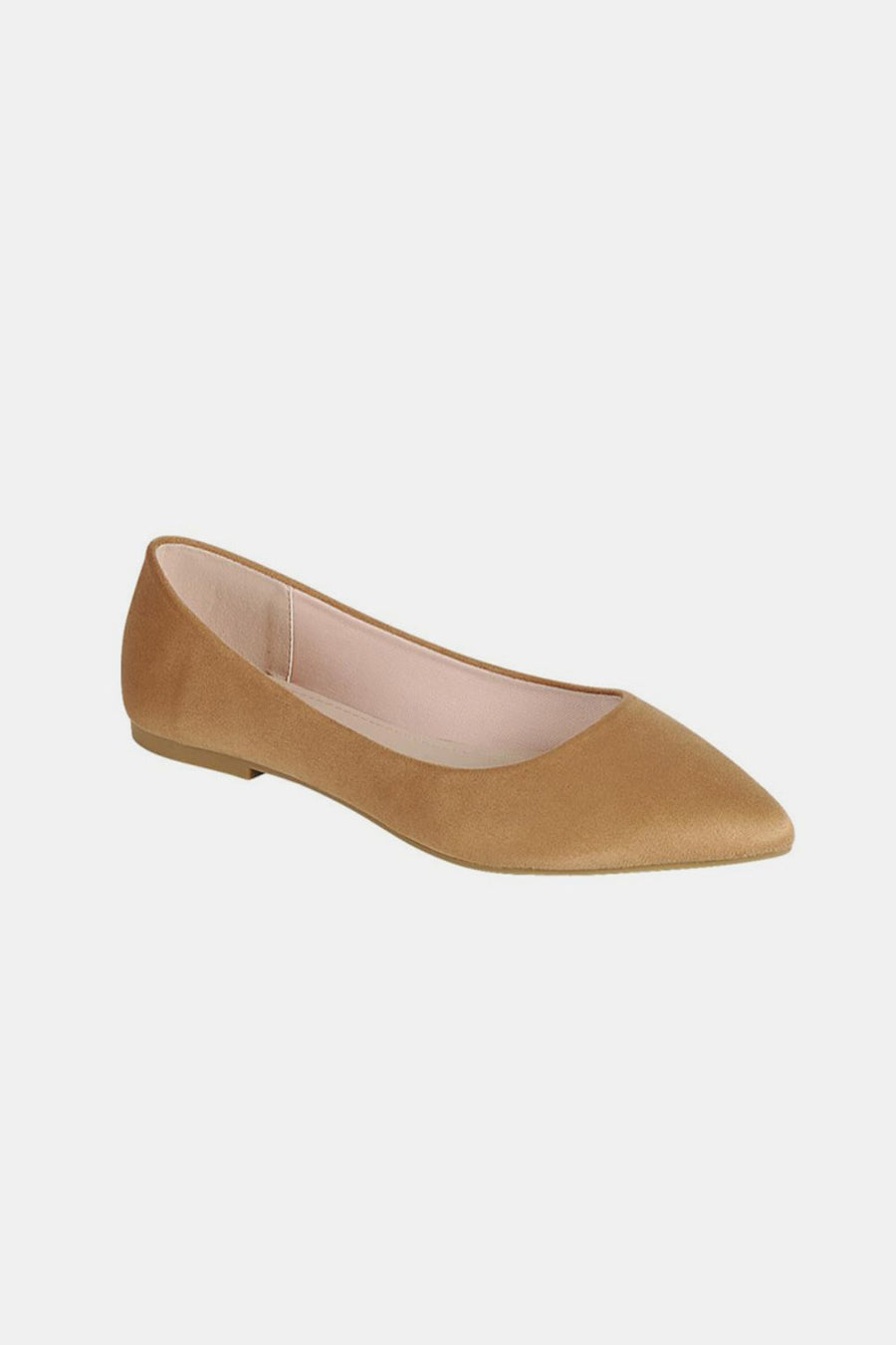 Cove Laurent — Forever Link Pointy Toe Slip On Flat Loafers Tan Fashion Footwear
