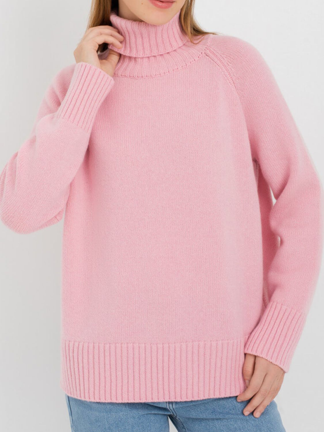 Indigo Moreau — Turtle Neck Raglan Sleeve Sweater, alternate view 5