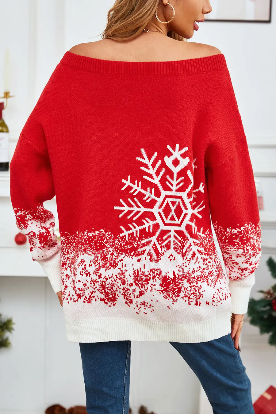 Sasha Moreau — Off-Shoulder Long Sleeve Sweater, alternate view 2