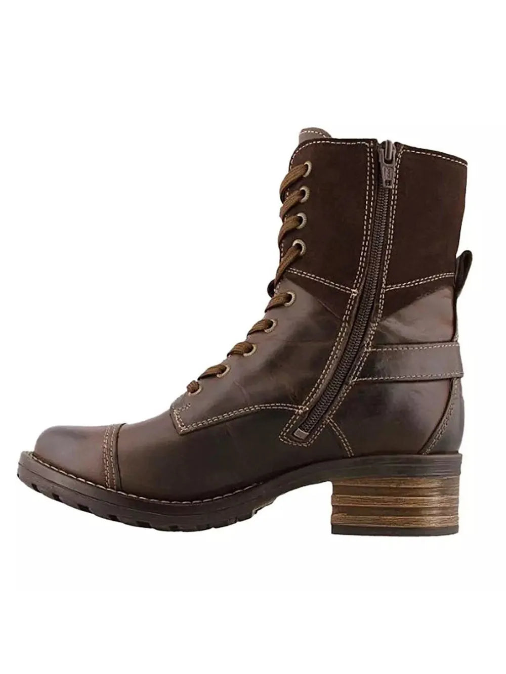 Indigo Sorrento — Lace-Up Block Heel Boots, alternate view 6