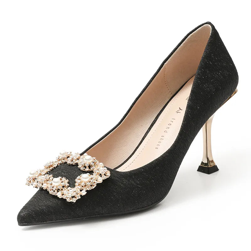 Harbor Allegra — Point Toe Flare Heels Pumps Fashion Footwear, alternate view 2