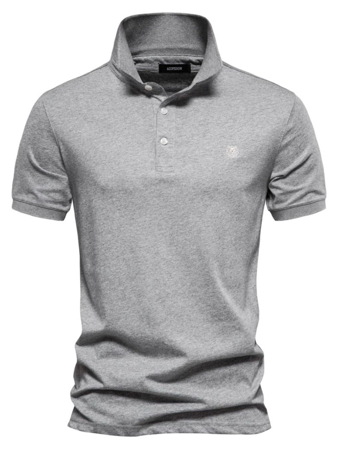 Tristan — Men's Embroidered Collared Short Sleeve Polo Men's Tailored Shorts, alternate view 10