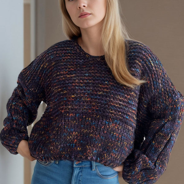 Dropped Shoulder Long Sleeve Sweater