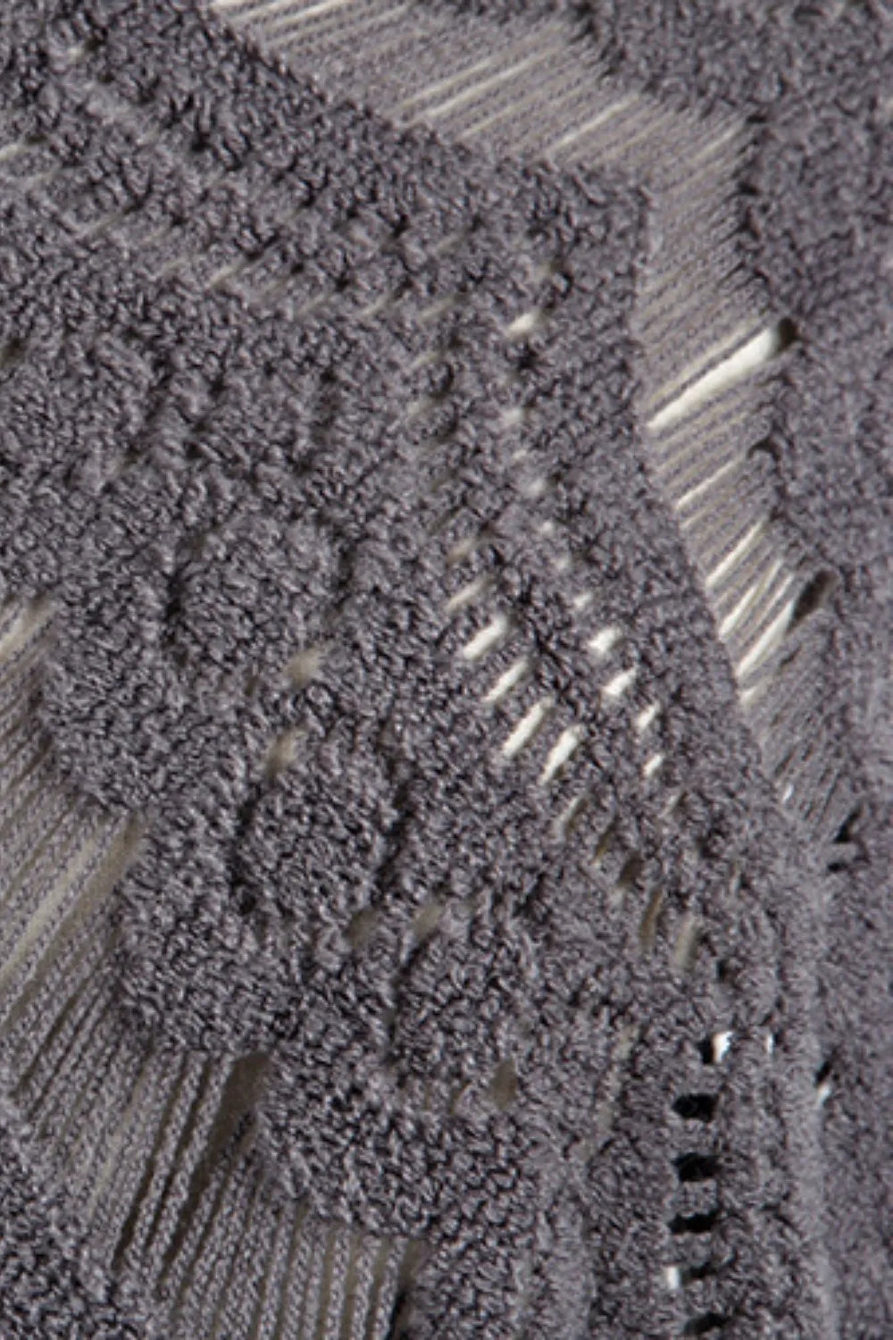 Lake Versailles — Fringe Openwork Surplice Cape Sleeve Poncho, alternate view 5