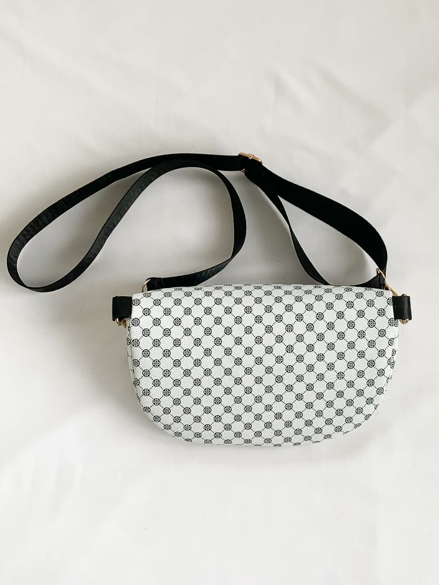 Printed PU Leather Sling Bag