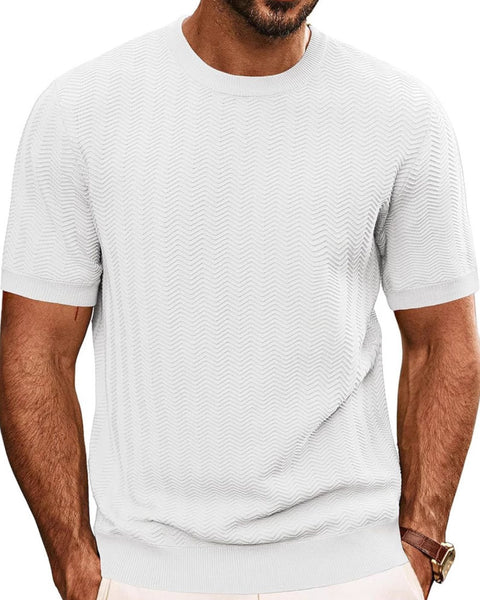 Men's Full Size Round Neck Short Sleeve T-Shirt Plus Size - Opulent Empire