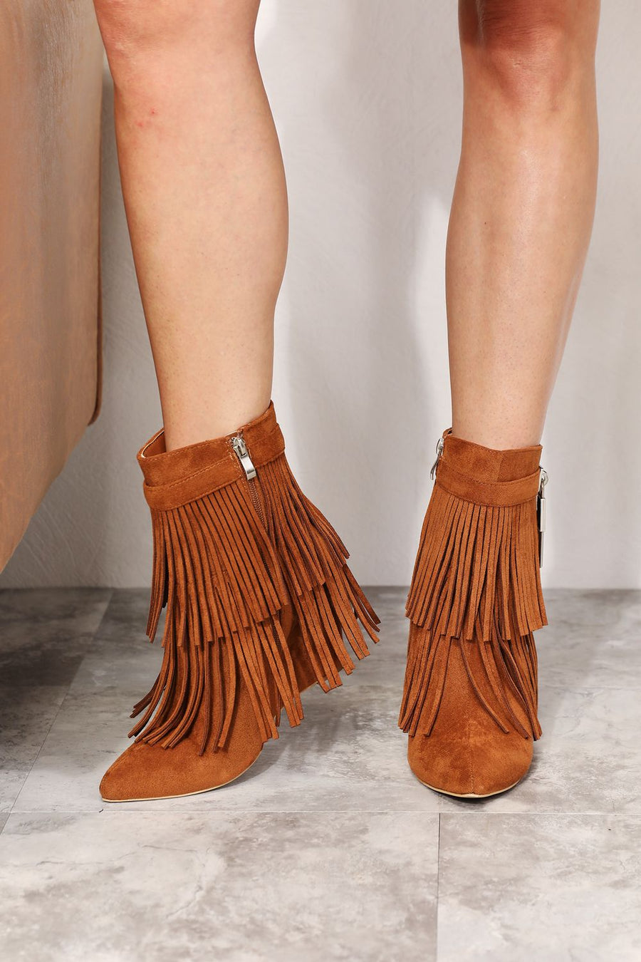 Gaia Montclair — Legend Women's Tassel Wedge Heel Ankle Booties