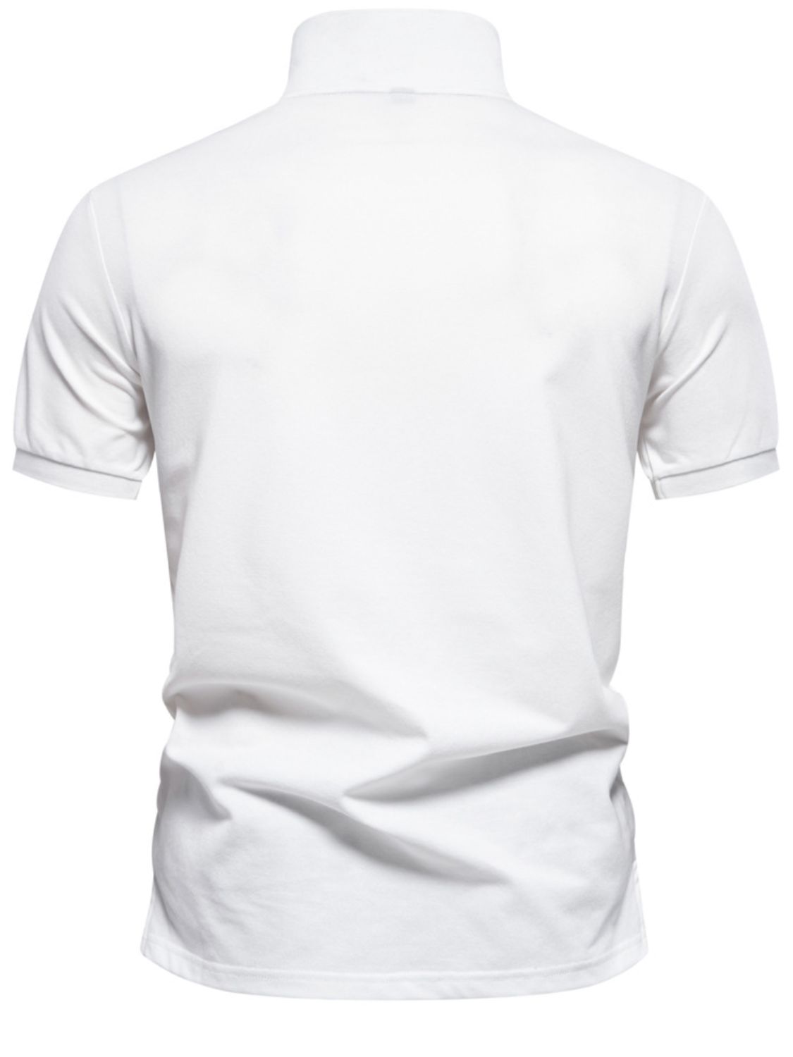 Etienne — Men's Printed Collared Neck Short Sleeve Polo Men's Tailored Shorts, alternate view 2