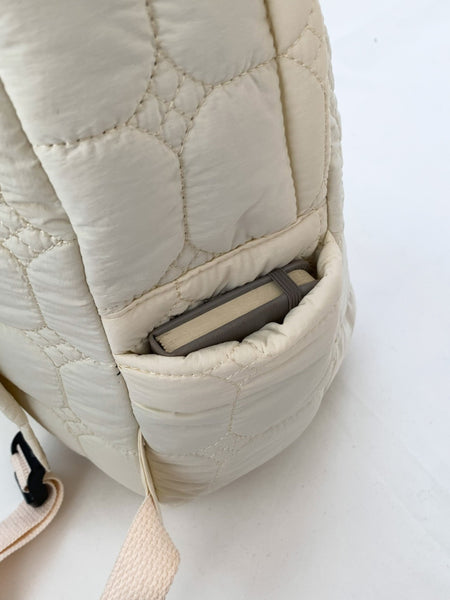 Quilted Polyester Backpack Bag