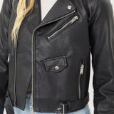 Faith Apparel Faux Leather Zip Up Biker Jacket - Opulent EmpireFaith Apparel Faux Leather Zip Up Biker JacketOpulent Empire