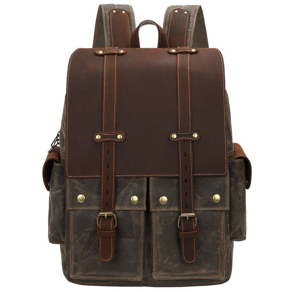 Fashion Retro Men's Canvas Backpack - Opulent EmpireFashion Retro Men's Canvas BackpackOpulent EmpireMen Backpack