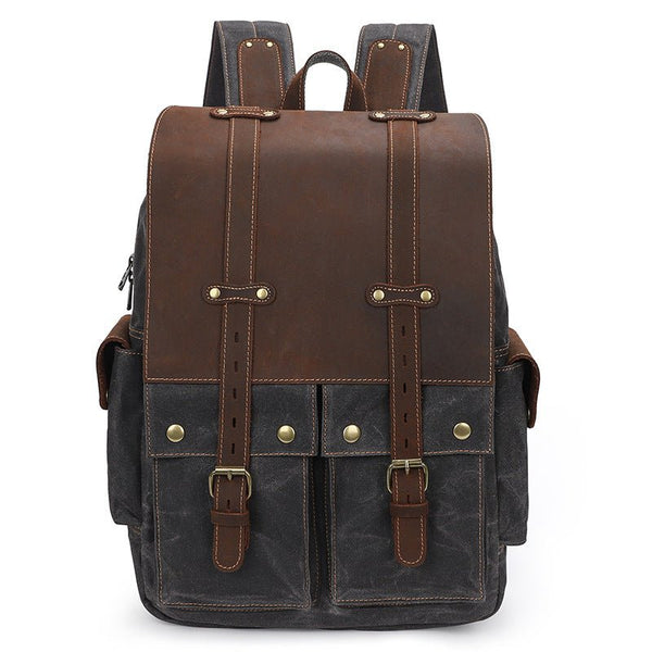 Fashion Retro Men's Canvas Backpack - Opulent EmpireFashion Retro Men's Canvas BackpackOpulent EmpireMen Backpack