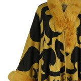 Faux Fur Trim Poncho - Opulent EmpireFaux Fur Trim PonchoOpulent EmpireClothing