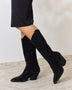 Forever Link Rhinestone Knee High Cowboy Boots - Opulent Empire