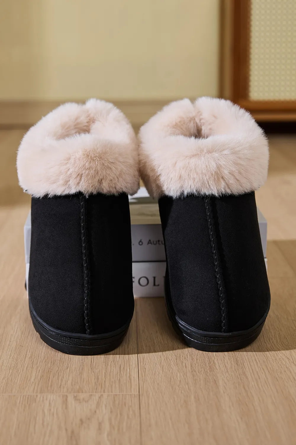 Rain Fiorenza — Faux Fur Round Toe Platform Slippers Fashion Footwear, alternate view 6