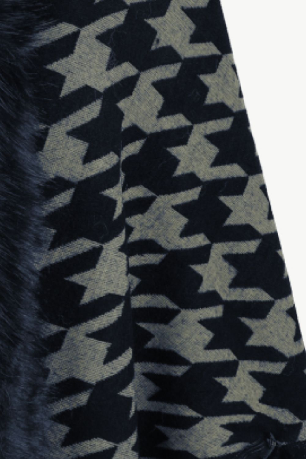 Jules Versailles — Houndstooth Fringe Hem Poncho, alternate view 14