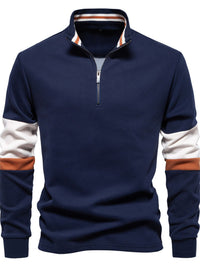 Florian — Men's Color Block Long Sleeve Polo, alternate view 7