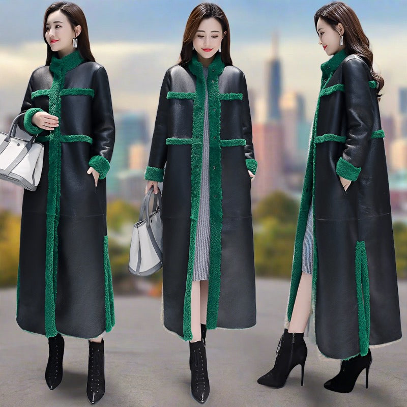 Fleece-lined Thick Lamb Wool Coat For Women Long Cotton Jacket - Opulent EmpireFleece-lined Thick Lamb Wool Coat For Women Long Cotton JacketOpulent Empire0