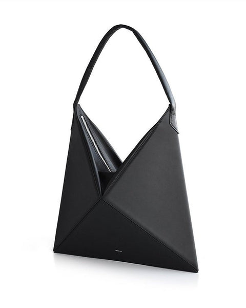Folding tote shoulder bag