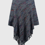 Fringe Hem Hooded Poncho - Opulent EmpireFringe Hem Hooded PonchoOpulent EmpireClothing