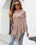 Fringe Hem Hooded Poncho - Opulent EmpireFringe Hem Hooded PonchoOpulent EmpireClothing