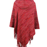 Fringe Hem Hooded Poncho - Opulent EmpireFringe Hem Hooded PonchoOpulent EmpireClothing