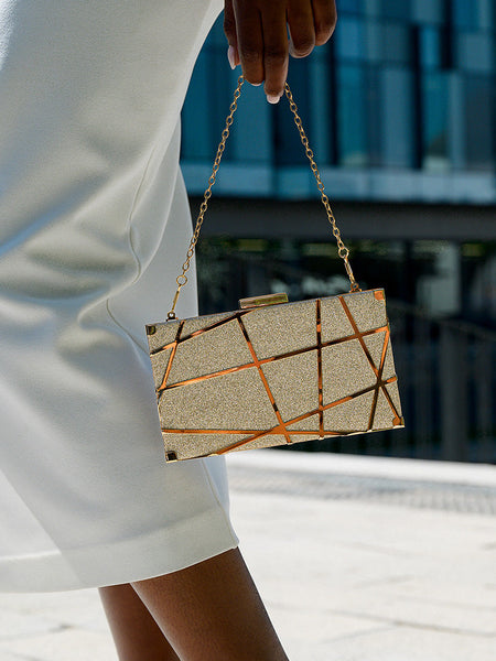 Geometric Clutch Bag - Opulent Empire