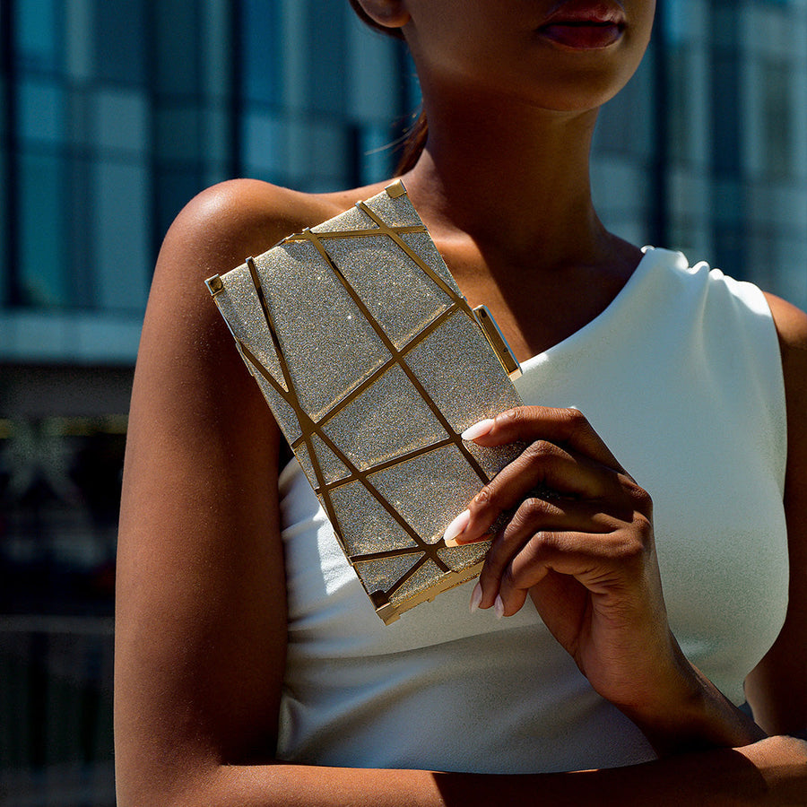 Geometric Clutch Bag - Opulent Empire