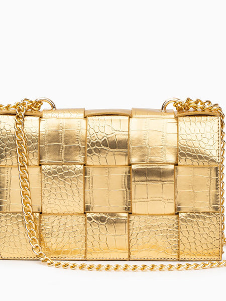 Crocodile Pattern Crossbody Bag - Opulent Empire