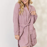 Hailey & Co Tie Front Long Sleeve Robe - Opulent EmpireHailey & Co Tie Front Long Sleeve RobeOpulent Empire